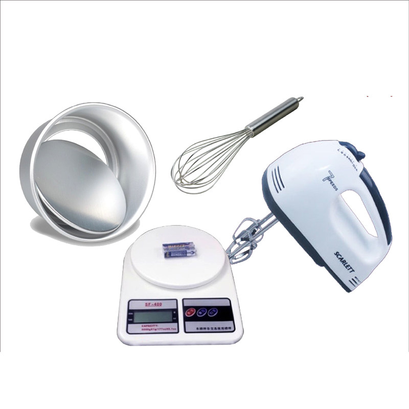 烘焙模具戚风蛋糕工具套装新手家用烤箱活底模具电子称电动打蛋器