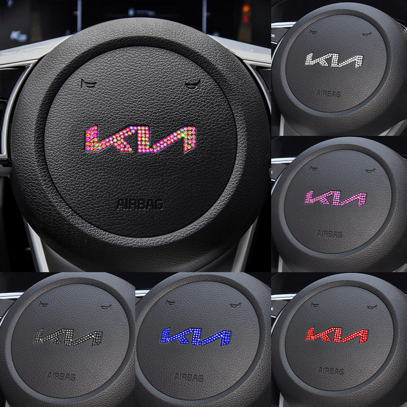 适用于镶钻新起亚K5K3KX3奕跑智跑傲跑水钻晶方向改装饰车贴钻石