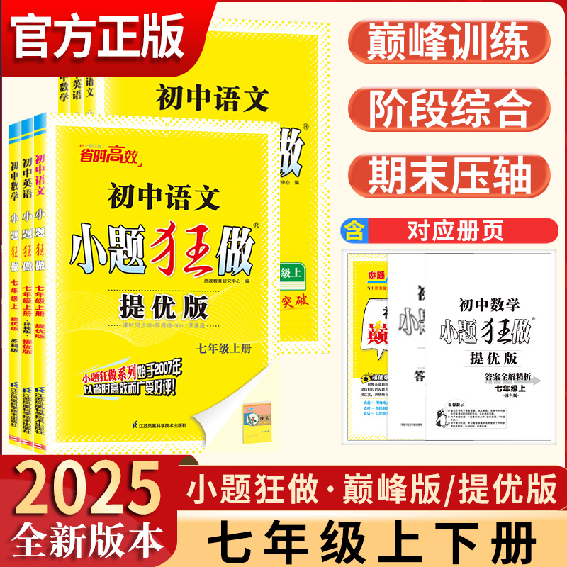 初中小题数学七上提优版