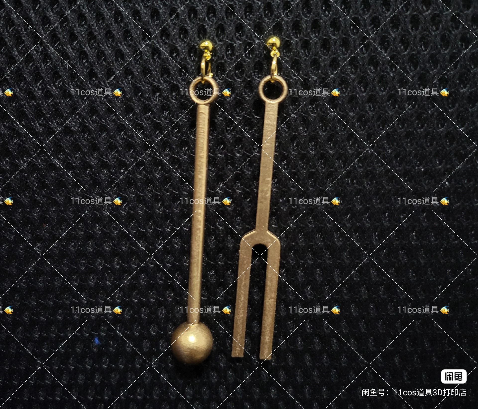 第五人格 作曲家c102 耳环耳饰3D打印cos道具定制  可选耳钉 耳夹