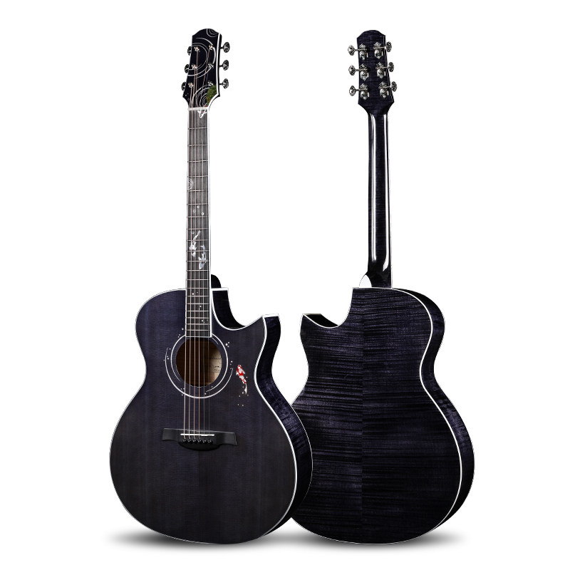 麦杰克magic 锦鲤 手工全单专业演奏指弹41寸GA桶型民谣吉他