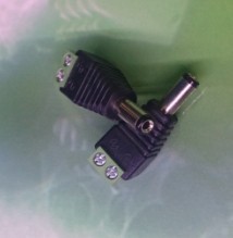 批发 监控电源头 DC公头 12VDC电源接头 2.1*5.5绿色电源公头