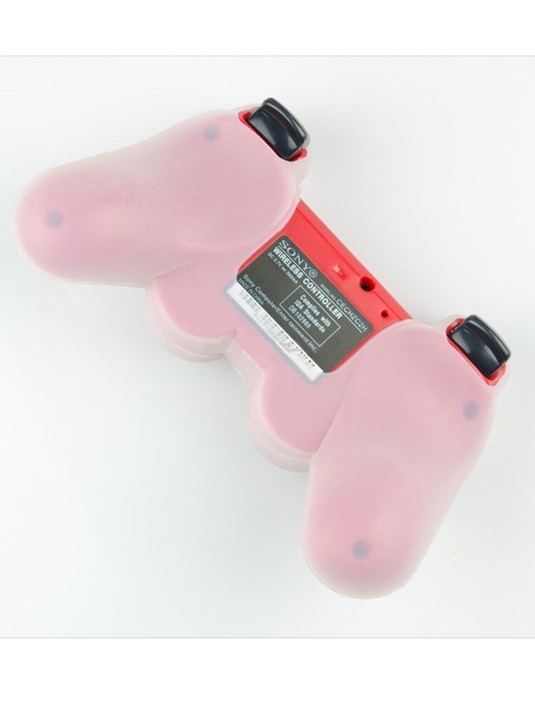 PS2PS3 핸들 실리콘 케이스 보호 커버에 적합 땀 방지 방진 및 낙하 방지 흰색 투명 입자 포함