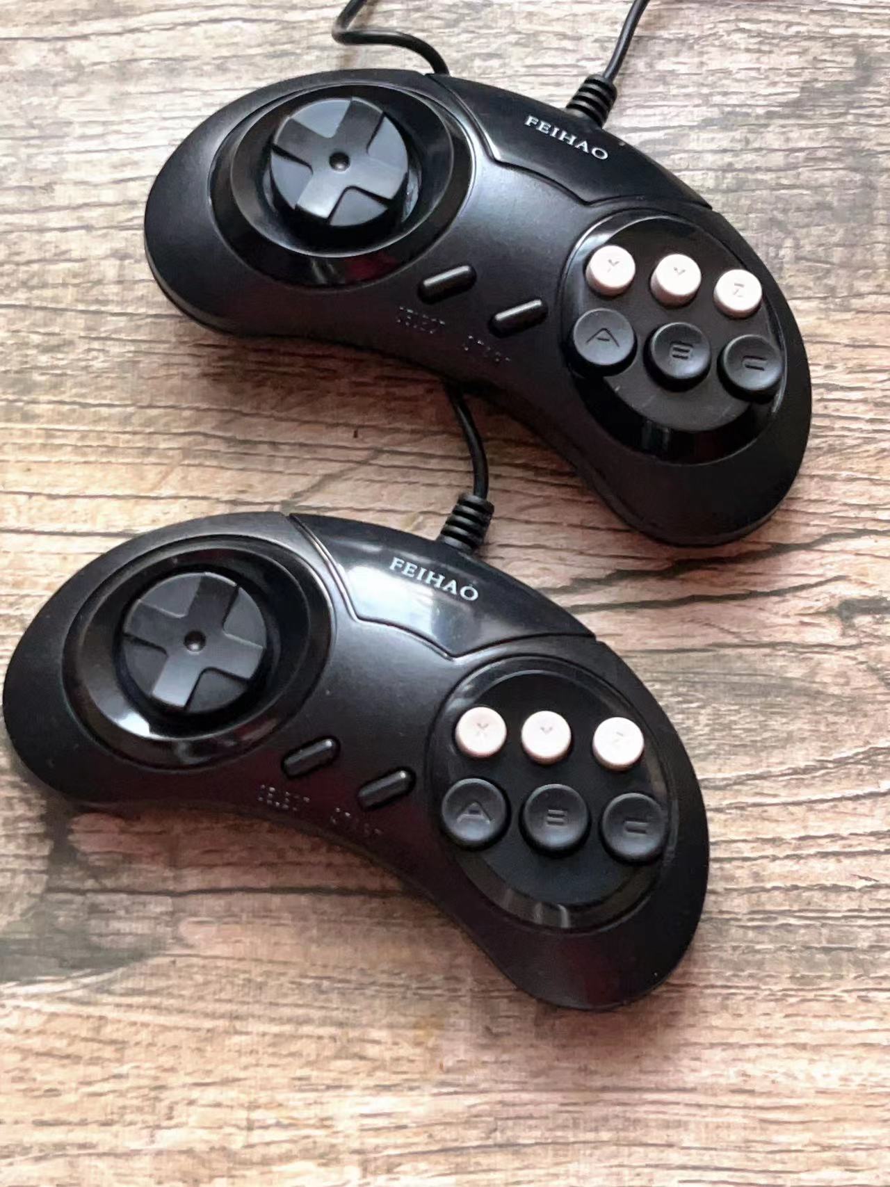 小霸王游戏手柄9孔/空/针/d99/d101无线版旗舰版fc任天堂羊角弯把