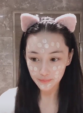 可爱洗脸毛绒立体网红猫耳朵发箍
