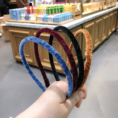 韩国丝绒头箍ins洗脸发带