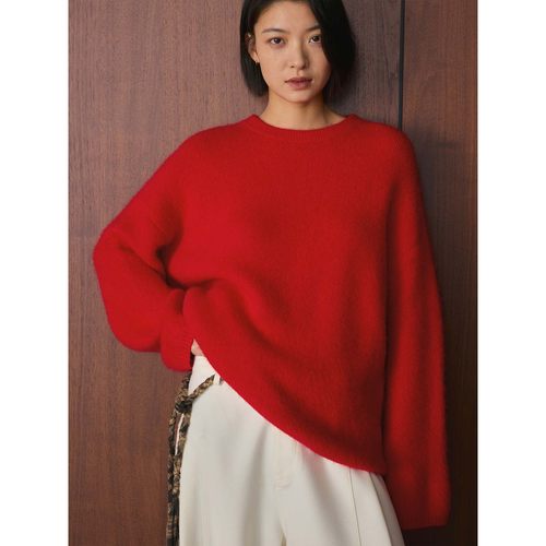 冬季慵懒韩版羊毛毛衣女