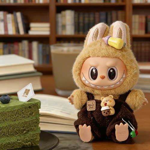 Labubu3.0前方高能幸运紫色娃衣套装希望摇粒绒衣服棉花娃着替装