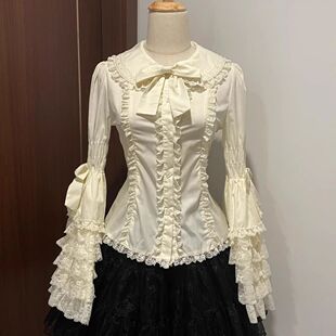 蕾丝doll感lolita姬袖Lolita衬衫内搭姬袖衬衫内搭
