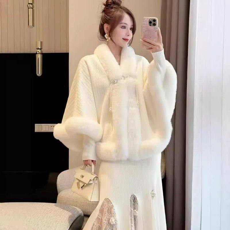加厚民国风斗篷加绒披肩秋冬保暖2025外套旗袍气质毛绒披肩新中式,服饰配件/皮带/帽子/围巾,防晒披肩,淘宝优惠券,粉丝福利购,淘宝优惠卷