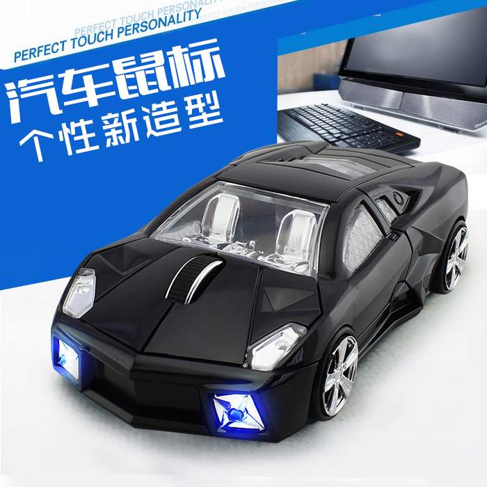 汽车无线鼠标男女生可爱创意个性华硕联想惠普台式机电脑通用办公