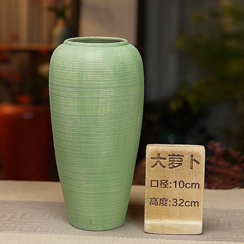 直播商品正品花瓶大萝卜侘寂绿