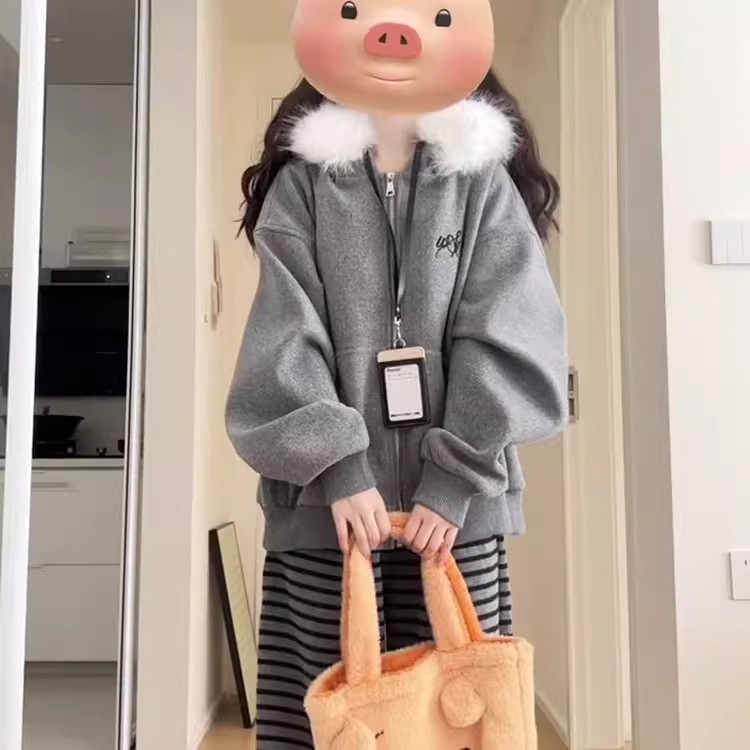 韩系独特超好看卫衣秋冬新款