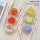 小清新水果通用手机壳可伸缩拆卸背夹斜挎挂绳防丢女 个性 背夹