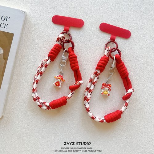 手机挂绳卡通猫咪挂件编织手腕短绳壳手提腕带钥匙扣户外旅游防丢