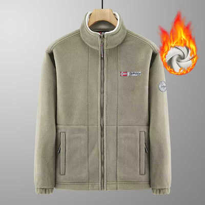 宽松保暖立领双面防风卫衣秋冬款