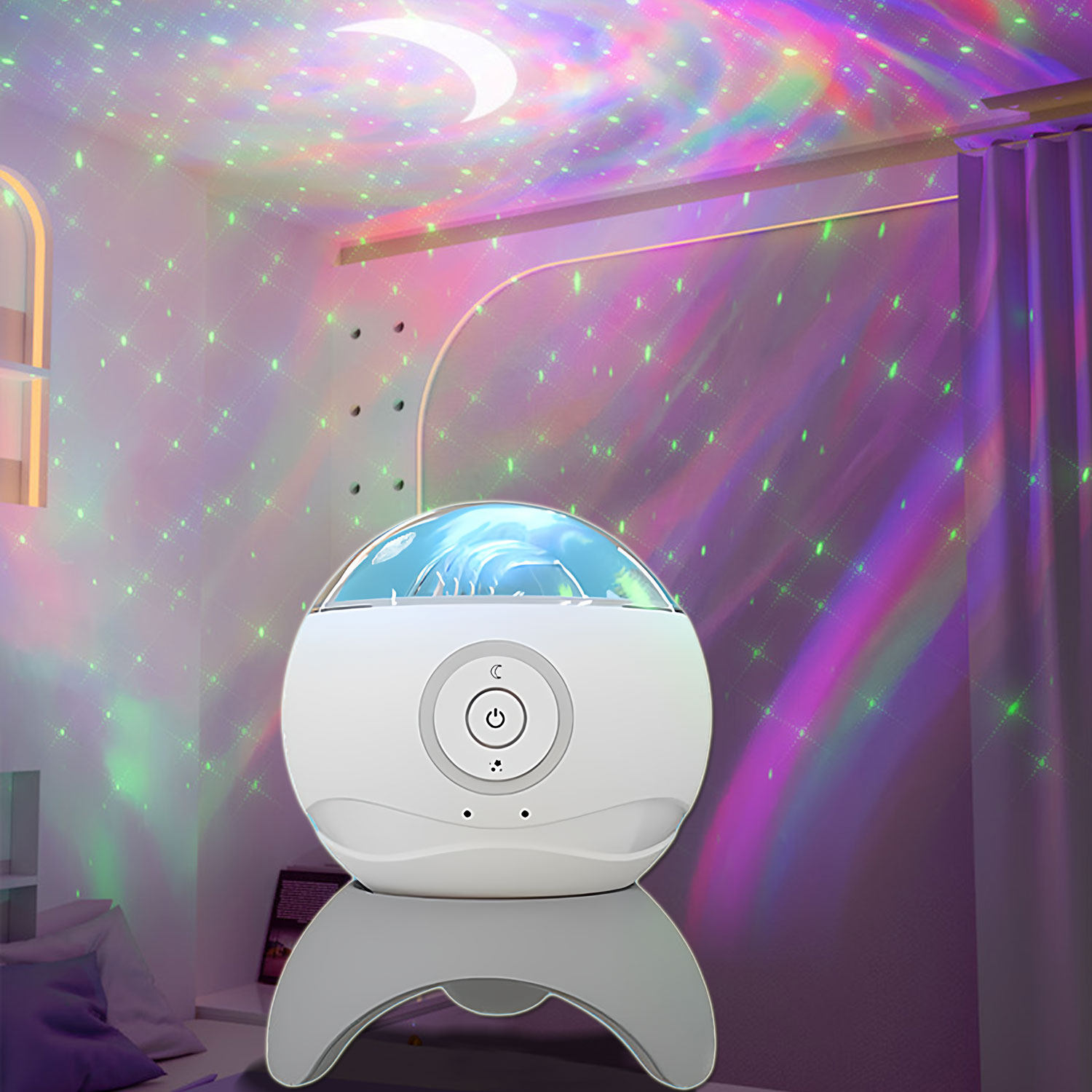 星空氛围灯梦幻投影北极星光卧室客厅满天星智能语音控制蓝牙音箱,家装灯饰光源,投影灯,淘宝优惠券,粉丝福利购,淘宝优惠卷