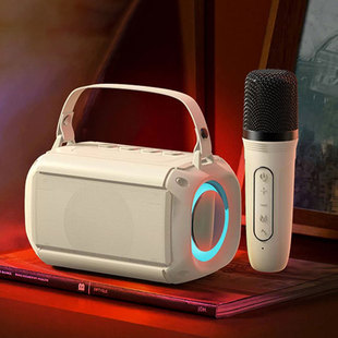 蓝牙音响带话筒一体机音箱无线氛围感小高级感高颜值小型男生礼物