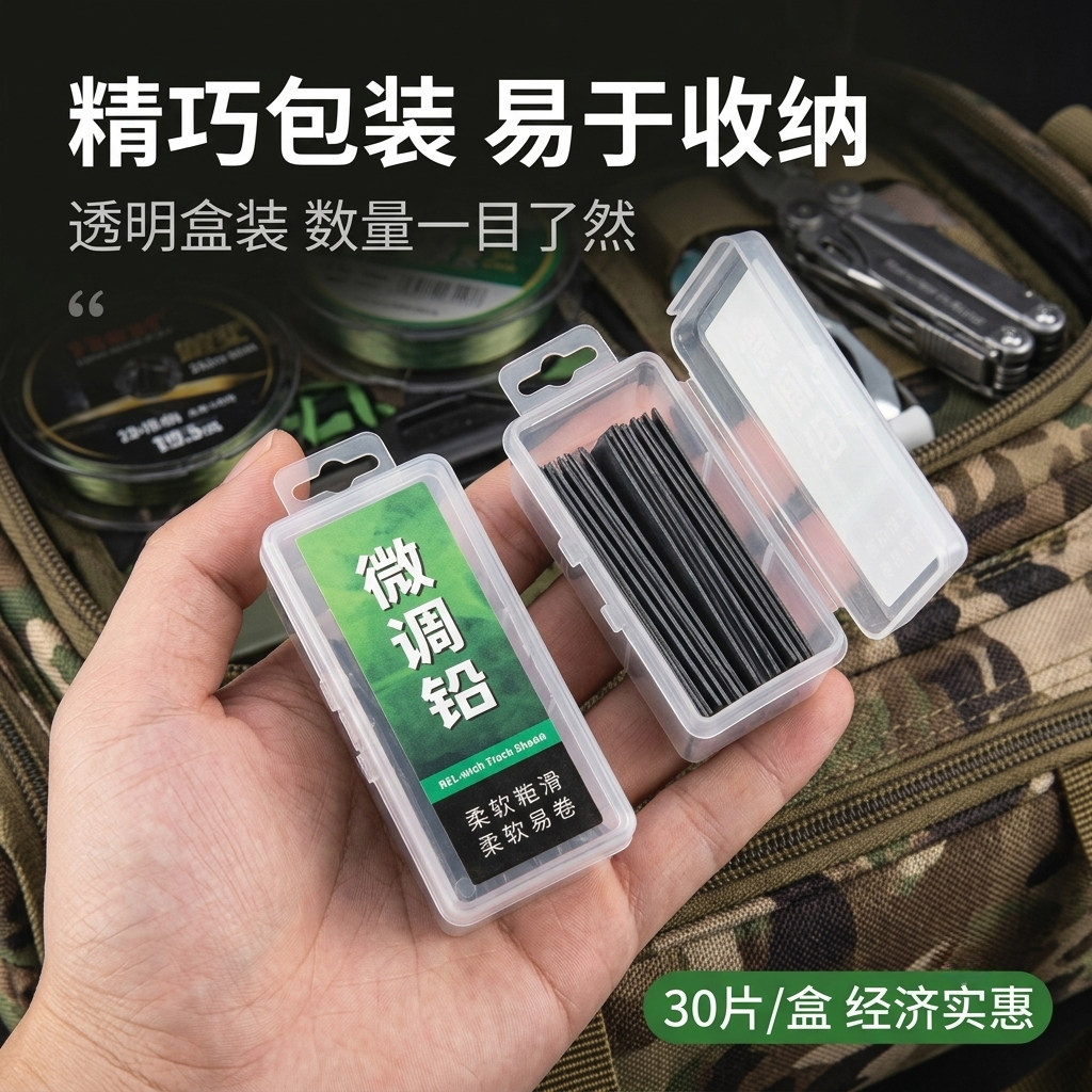 微调铅皮超薄精准快速调漂散装竞技钓鱼配件铅皮卷图片