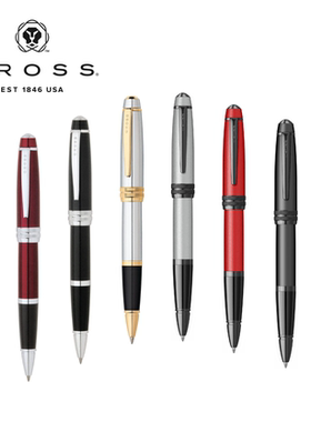 美国CROSS高仕宝珠笔 佰利系列签字笔 雪茄轮廓 商务办公送礼男士