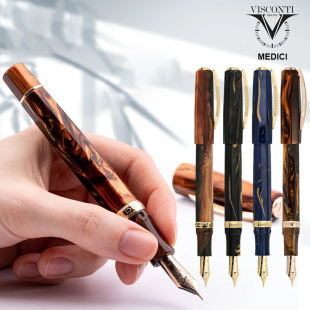 日本直邮意大利VISCONTI维斯康帝钢笔 美帝奇MEDICI八面菱 墨水笔