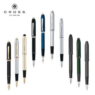 美国CROSS高仕墨水笔 涛声18K金笔 高档精致生日礼物书写商务办公
