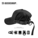 战术机能风棒球帽黑色帽子男款 原创设计 赛博朋克 鸭舌帽女大头围