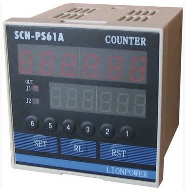 LIONPOWER/狮威 SCN-PS61A 六位单段带倍率智能计数器 计米器