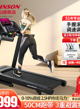 乔山家用跑步机减震可折叠T101-27专业高端室内健身房器材