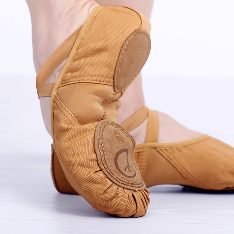 【全新升级】一体帆布芭蕾舞鞋