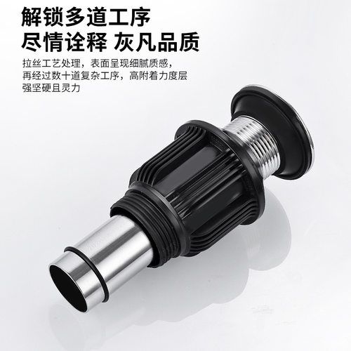 丽雅不锈钢下水器面盆陶瓷盆洗手盆下水管配件排水下水器弹跳翻版