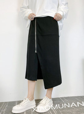 小木南82802新款半身裙通勤韩版包臀裙个性休闲纯棉卫裙2022春季