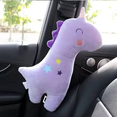 儿童汽车抱枕安全带保护套固定器安抚毛绒抱枕护肩套睡觉靠枕