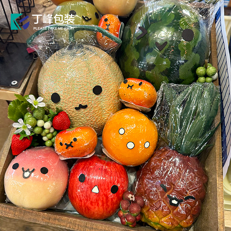 水果表情贴纸可爱卡通不干胶
