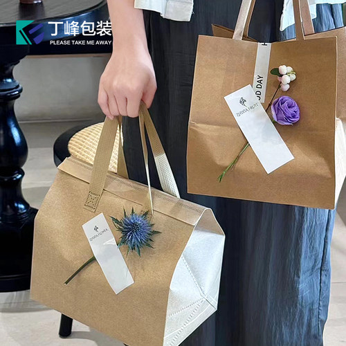 无纺布铝箔保温袋自封口手提袋