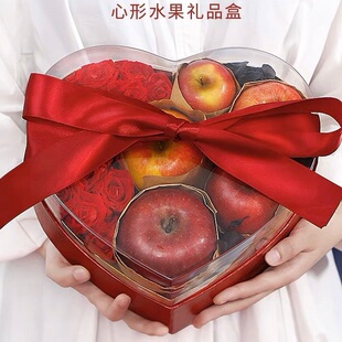 女神节高档爱心包装盒蝴蝶结丝带透明盖生日送男女朋友通用礼物盒