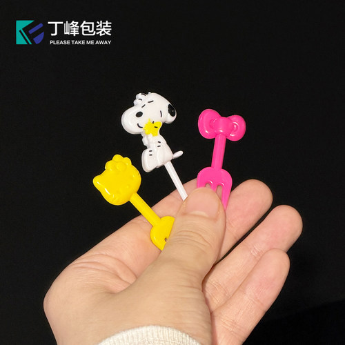 创意卡通塑料果叉可爱动物水果叉