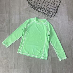 防晒冲浪服泳衣速干海边温泉沙滩运动 男童中大童长袖 Amber UPF50