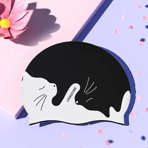 女士专业硅胶游泳帽成人舒适可爱