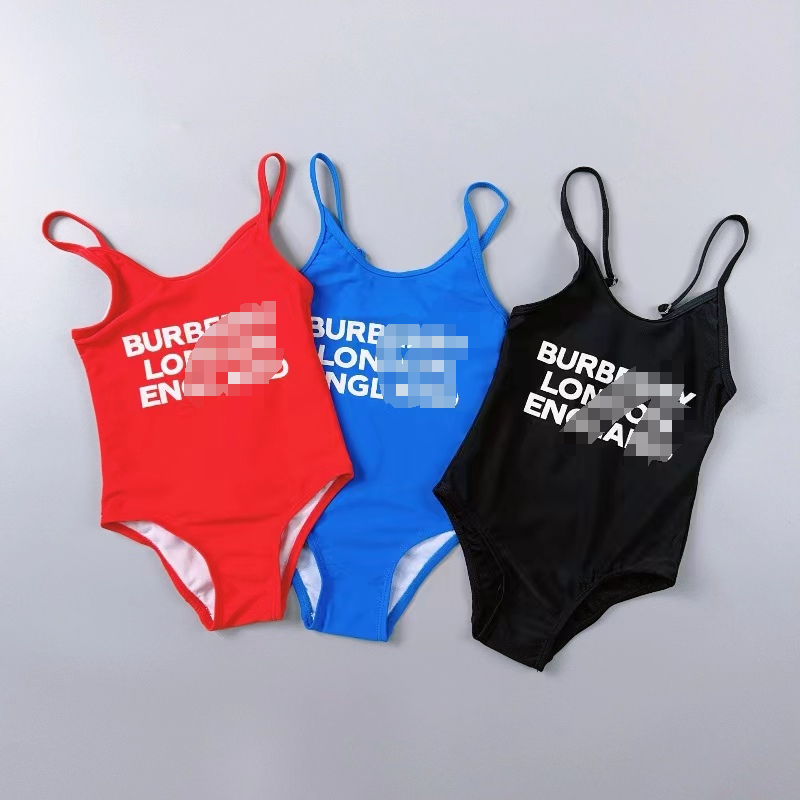 女童三角连体高端童装游泳衣速干