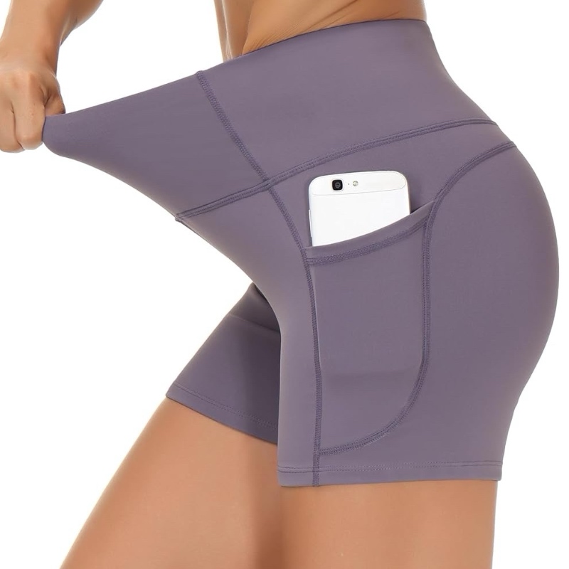 瑜伽短裤女士运动骑行高腰提臀裤