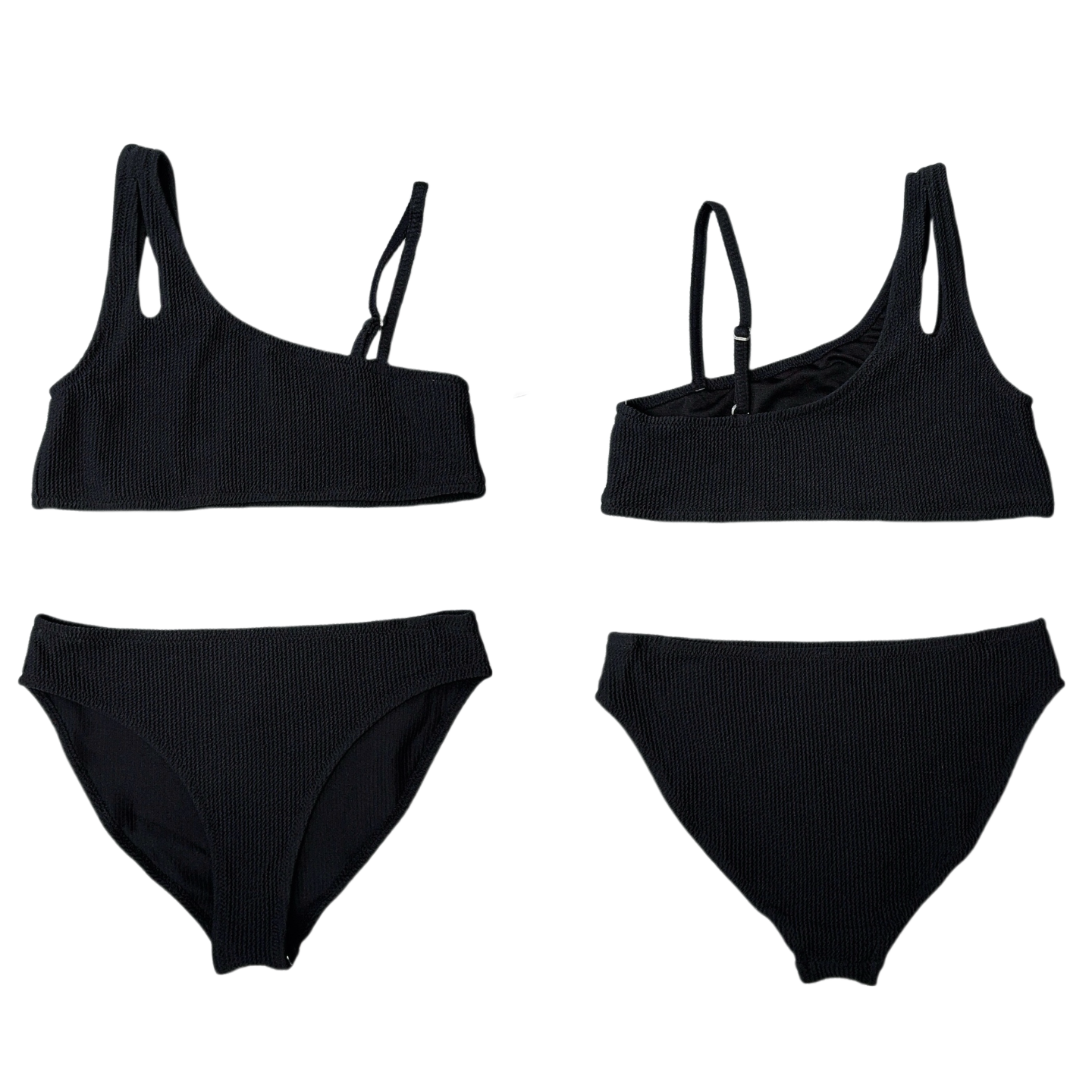 女童甜美糖果色毛巾料分体游泳衣