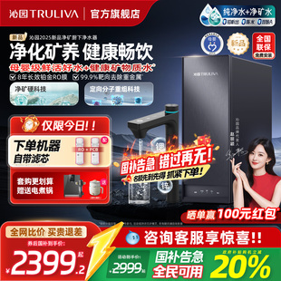 政府补贴沁园净水器家用双子芯自来水过滤厨房饮水机 净矿 新品