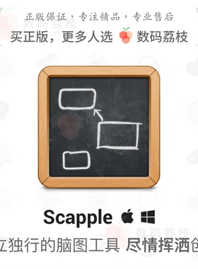 数码荔枝| Scapple[Mac/Win]轻量级思维导图脑图软件