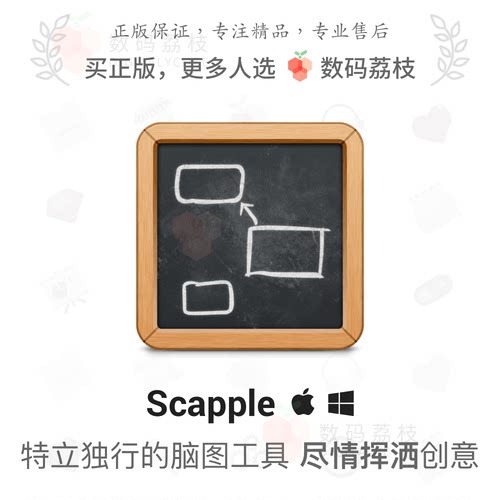 数码荔枝| Scapple[Mac/Win]轻量级思维导图脑图软件