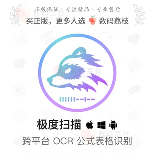 公式 数码 pdf 荔枝 ocr文字识别翻译编辑软件 极度扫描图片转表格