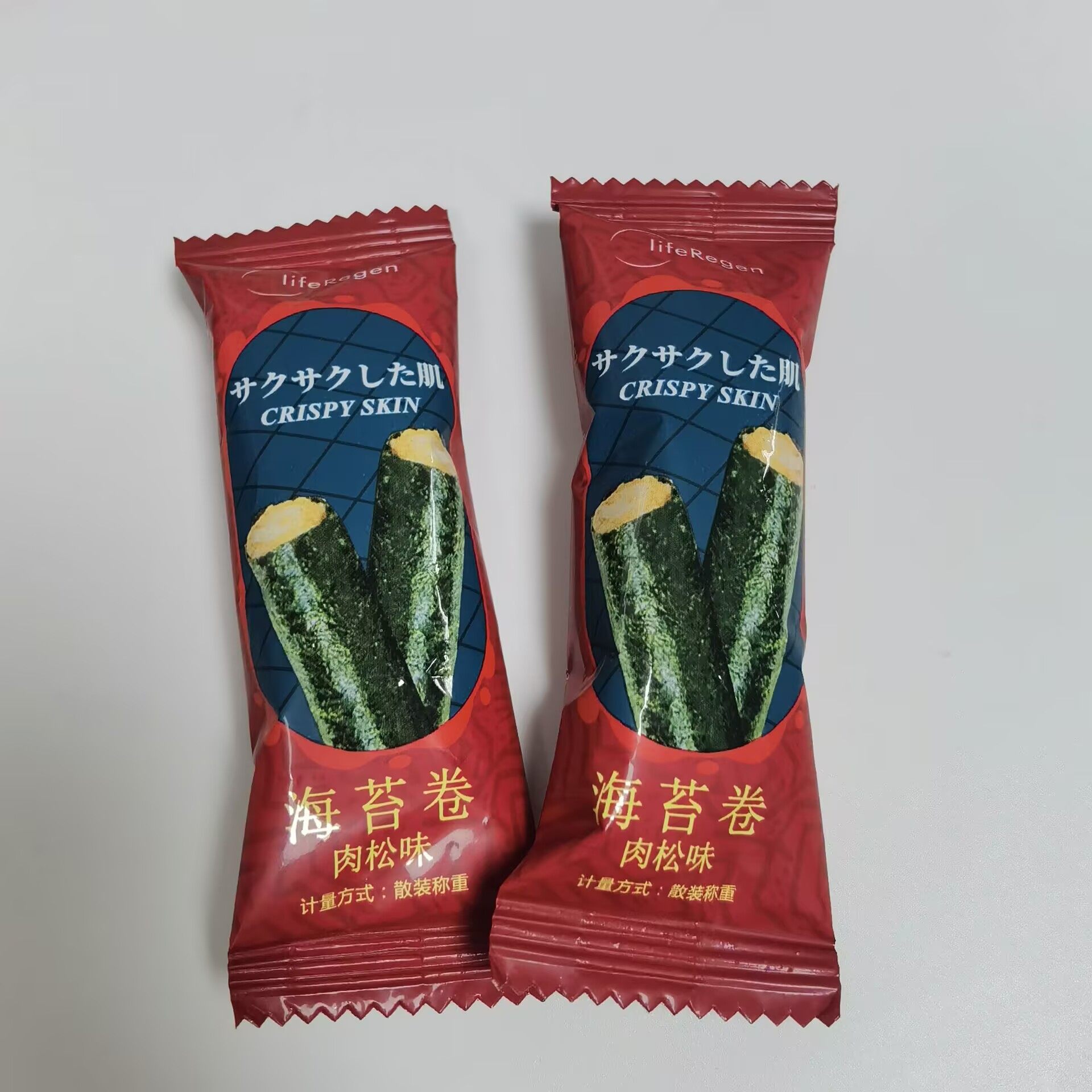 多爱思海苔蛋卷肉松味500g约56个休闲零食