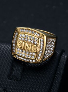 KING国王男士戒指钛钢