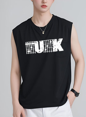 吉他手才能看得懂「fuc和弦」 纯棉男女圆领T恤无袖背心定制印字