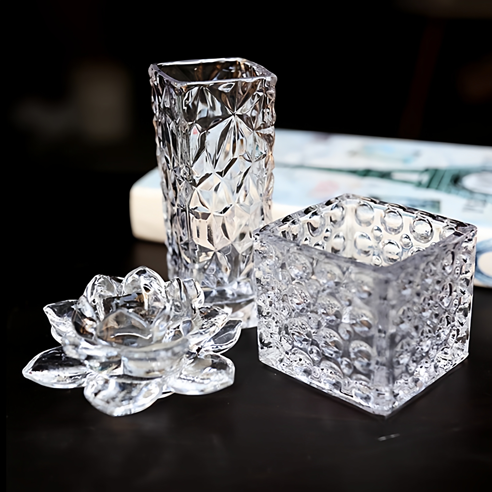 透明客厅餐桌玻璃简约